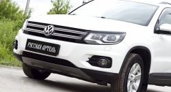 669 р. Реснички на фары RA Volkswagen Tiguan NF рестайлинг (2011-2017) (Неокрашенные)  с доставкой в г. Керчь. Увеличить фотографию 4