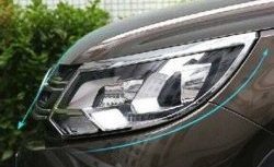 4 749 р. Реснички на фары (рестайлинг) CT v2 Volkswagen Tiguan NF рестайлинг (2011-2017) (Неокрашенные)  с доставкой в г. Керчь. Увеличить фотографию 2