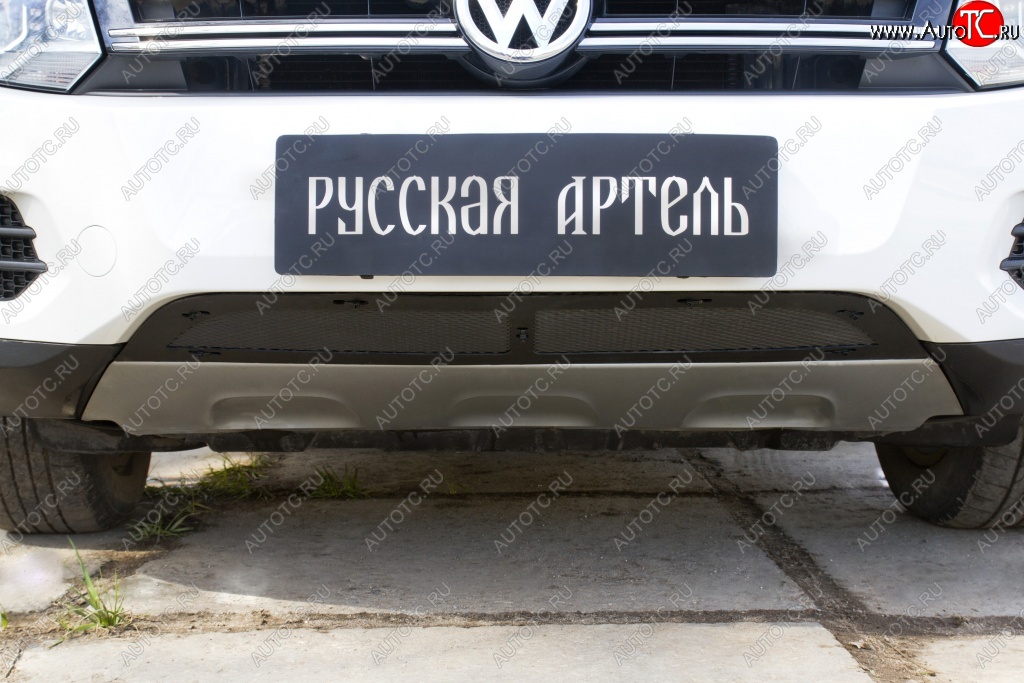 1 699 р. Защитная сетка решетки переднего бампера (Track & Field) РА Volkswagen Tiguan NF рестайлинг (2011-2017)  с доставкой в г. Керчь
