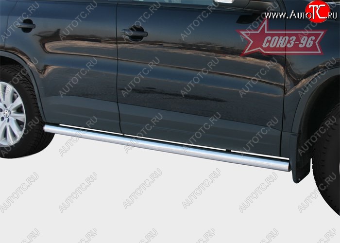 17 999 р. Защита порогов Souz-96 (d60) Volkswagen Tiguan NF рестайлинг (2011-2017)  с доставкой в г. Керчь
