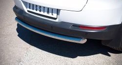 16 699 р. Одинарная защита заднего бампера из трубы диаметром 63 мм (Sport & Style) SLITKOFF  Volkswagen Tiguan  NF (2011-2017) рестайлинг  с доставкой в г. Керчь. Увеличить фотографию 2