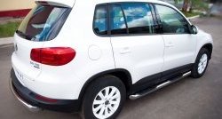 16 699 р. Одинарная защита заднего бампера из трубы диаметром 63 мм (Track & Field) SLITKOFF  Volkswagen Tiguan  NF (2011-2017) рестайлинг  с доставкой в г. Керчь. Увеличить фотографию 2