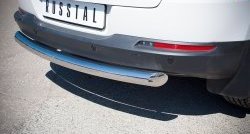 16 999 р. Одинарная защита заднего бампера из трубы диаметром 76 мм (Sport & Style) SLITKOFF  Volkswagen Tiguan  NF (2011-2017) рестайлинг  с доставкой в г. Керчь. Увеличить фотографию 3