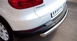 16 999 р. Защита заднего бампера (Ø76 мм, нержавейка,Track & Field) SLITKOFF Volkswagen Tiguan NF рестайлинг (2011-2017)  с доставкой в г. Керчь. Увеличить фотографию 2