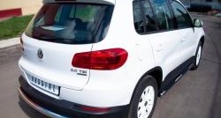 16 999 р. Защита заднего бампера (Ø76 мм, нержавейка,Track & Field) SLITKOFF Volkswagen Tiguan NF рестайлинг (2011-2017)  с доставкой в г. Керчь. Увеличить фотографию 4