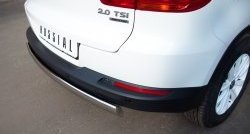 11 599 р. Защита заднего бампера (Ø75x42 мм, нержавейка) Russtal Volkswagen Tiguan NF рестайлинг (2011-2017)  с доставкой в г. Керчь. Увеличить фотографию 4