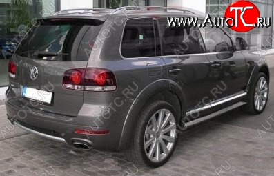 9 649 р. Накладки на колёсные арки CT v2 Volkswagen Touareg GP рестайлинг (2006-2010) (Неокрашенные)  с доставкой в г. Керчь