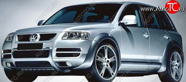 10 749 р. Пороги накладки ABT Volkswagen Touareg 1 GP дорестайлинг (2002-2007) (Неокрашенные)  с доставкой в г. Керчь