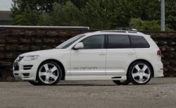 Пороги накладки JE DESIGN Volkswagen Touareg 1 GP дорестайлинг (2002-2007)