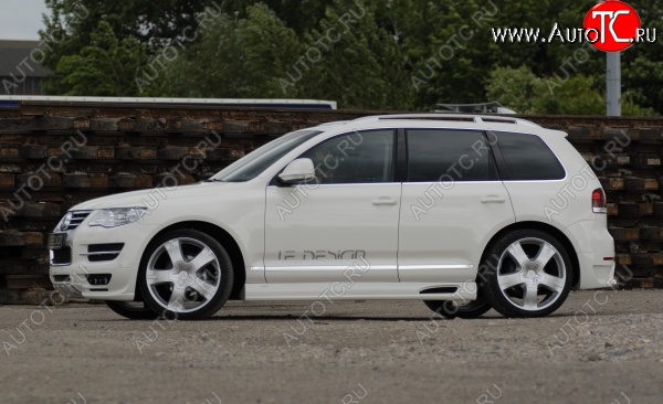11 949 р. Пороги накладки JE DESIGN Volkswagen Touareg 1 GP дорестайлинг (2002-2007) (Неокрашенные)  с доставкой в г. Керчь