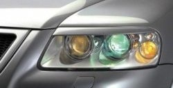 1 099 р. Реснички на фары CT v1 Volkswagen Touareg GP дорестайлинг (2002-2007) (Неокрашенные)  с доставкой в г. Керчь. Увеличить фотографию 2