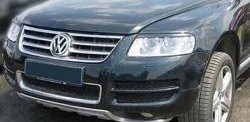 1 099 р. Реснички на фары CT v1 Volkswagen Touareg GP дорестайлинг (2002-2007) (Неокрашенные)  с доставкой в г. Керчь. Увеличить фотографию 3