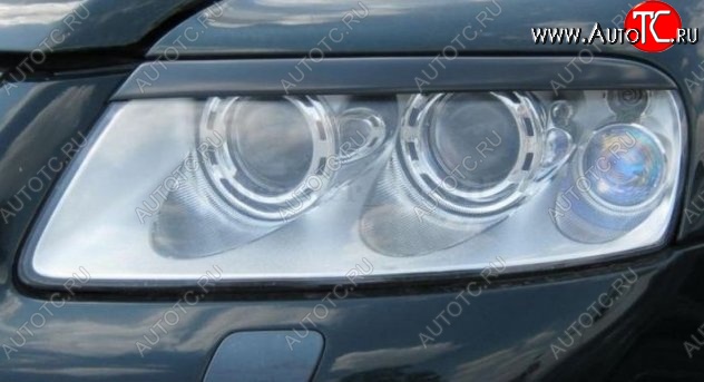 1 099 р. Реснички на фары CT v1 Volkswagen Touareg GP дорестайлинг (2002-2007) (Неокрашенные)  с доставкой в г. Керчь