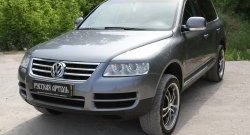 899 р. Реснички на фары RA Volkswagen Touareg GP дорестайлинг (2002-2007) (Неокрашенные)  с доставкой в г. Керчь. Увеличить фотографию 5