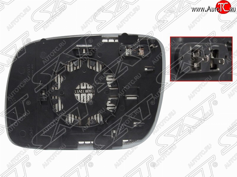 779 р. Правый зеркальный элемент зеркала заднего вида SAT (с подогревом) Volkswagen Touareg GP дорестайлинг (2002-2007)  с доставкой в г. Керчь