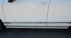 17 799 р. Защита порогов из круглой трубы диаметром 63 мм Russtal Volkswagen Touareg NF рестайлинг (2014-2018)  с доставкой в г. Керчь. Увеличить фотографию 9
