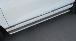 84 999 р. Широкая защита порогов Russtal Volkswagen Touareg NF рестайлинг (2014-2018) (Поверхность листа (вариант 1))  с доставкой в г. Керчь. Увеличить фотографию 5
