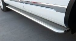 84 999 р. Широкая защита порогов Russtal Volkswagen Touareg NF рестайлинг (2014-2018) (Поверхность листа (вариант 1))  с доставкой в г. Керчь. Увеличить фотографию 6