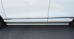 84 999 р. Широкая защита порогов Russtal Volkswagen Touareg NF рестайлинг (2014-2018) (Поверхность листа (вариант 1))  с доставкой в г. Керчь. Увеличить фотографию 7