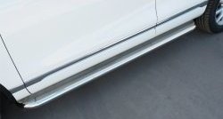 94 999 р. Широкая защита порогов Russtal Volkswagen Touareg NF рестайлинг (2014-2018) (Поверхность листа (вариант 1))  с доставкой в г. Керчь. Увеличить фотографию 5