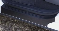 2 559 р. Накладки на порожки автомобиля RA  Volkswagen Touareg  NF (2014-2018) рестайлинг (Комплект (4 шт.))  с доставкой в г. Керчь. Увеличить фотографию 3