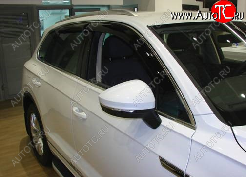 2 899 р. Дефлектора окон SIM Volkswagen Touareg 3 CR дорестайлинг (2018-2022)  с доставкой в г. Керчь