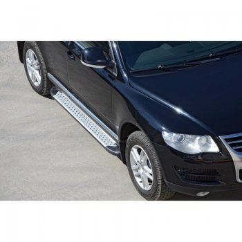 Порожки для ног Бумер (алюминий) Volkswagen Touareg  GP (2006-2010) рестайлинг