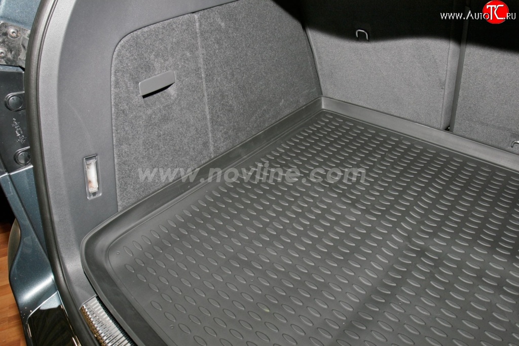 2 099 р. Коврик в багажник (с 2-х зонным климат-контролем) Element (полиуретан) Volkswagen Touareg NF дорестайлинг (2010-2014)  с доставкой в г. Керчь