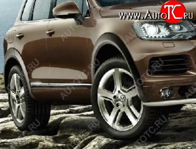21 849 р. Накладки на колёсные арки CT v3 Volkswagen Touareg NF дорестайлинг (2010-2014) (Неокрашенные)  с доставкой в г. Керчь