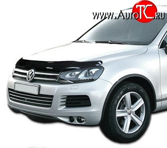 3 689 р. Дефлектор капота NovLine Volkswagen Touareg NF дорестайлинг (2010-2014)  с доставкой в г. Керчь