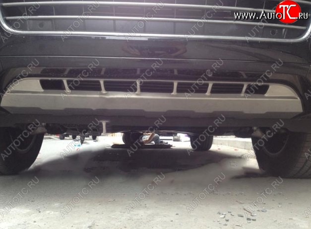 22 699 р. Накладка на передний бампер CT v2 Volkswagen Touareg NF дорестайлинг (2010-2014) (Неокрашенная)  с доставкой в г. Керчь