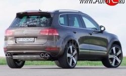 23 049 р. Накладка Je Design на задний бампер 7P Volkswagen Touareg NF дорестайлинг (2010-2014) (Комплект накладок, Неокрашенная)  с доставкой в г. Керчь. Увеличить фотографию 2