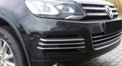 14 399 р. Вставки в боковые воздуховоды перднего бампера СТ Volkswagen Touareg NF дорестайлинг (2010-2014)  с доставкой в г. Керчь. Увеличить фотографию 2