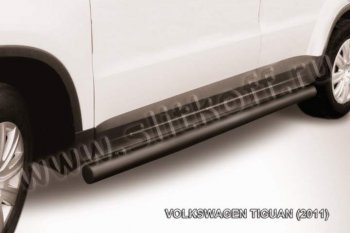 Защита порогов Slitkoff Volkswagen Tiguan  NF (2011-2017) рестайлинг