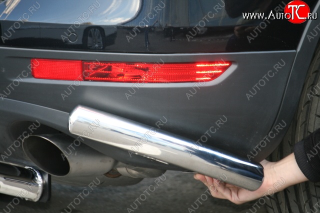 10 259 р. Защита заднего бампера уголки d 60 (компл 2шт.) Souz_96 Volkswagen Touareg NF дорестайлинг (2010-2014)  с доставкой в г. Керчь
