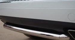 15 249 р. Одинарная защита заднего бампера из трубы диаметром 63 мм SLITKOFF  Volkswagen Touareg  NF (2010-2014) дорестайлинг  с доставкой в г. Керчь. Увеличить фотографию 3