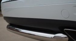 15 549 р. Одинарная защита заднего бампера из трубы диаметром 76 мм SLITKOFF  Volkswagen Touareg  NF (2010-2014) дорестайлинг  с доставкой в г. Керчь. Увеличить фотографию 3