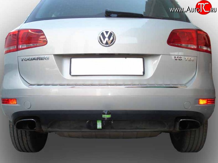 7 499 р. Фаркоп Лидер Плюс  Volkswagen Touareg  2 NF (2010-2014) дорестайлинг (Без электропакета)  с доставкой в г. Керчь