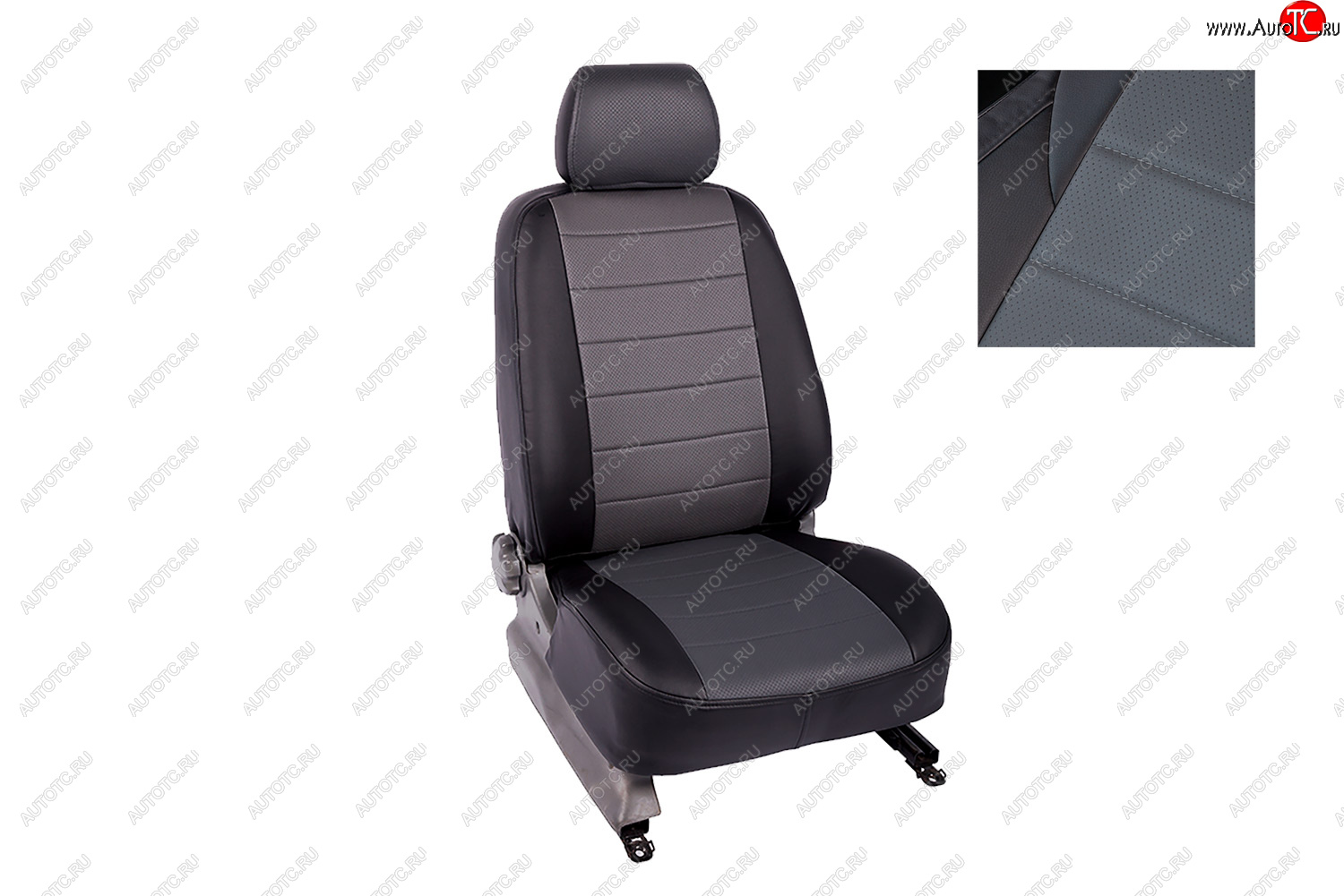 5 999 р. Чехлы для сидений Seintex (экокожа, 7 подголовников, airbag) Volkswagen Touran 1T дорестайлинг минивэн (2003-2006)  с доставкой в г. Керчь