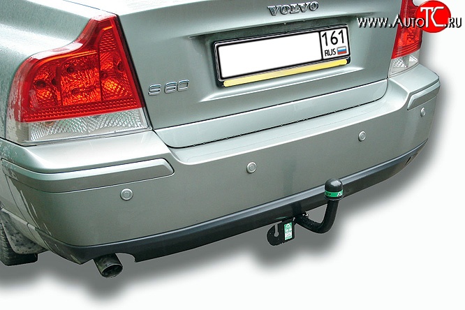 4 499 р. Фаркоп Лидер Плюс  Volvo S60  RS,RH седан (2000-2010) дорестайлинг, рестайлинг (Без электропакета)  с доставкой в г. Керчь