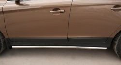 14 399 р. Защита порогов из круглой трубы диаметром 42 мм SLITKOFF  Volvo XC60 (2008-2013)  дорестайлинг  с доставкой в г. Керчь. Увеличить фотографию 3