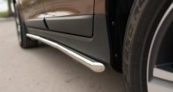 14 399 р. Защита порогов из круглой трубы диаметром 42 мм SLITKOFF  Volvo XC60 (2008-2013)  дорестайлинг  с доставкой в г. Керчь. Увеличить фотографию 4