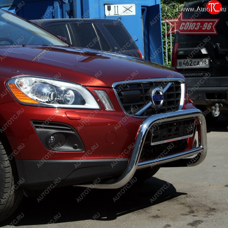 12 914 р. Защита переднего бампера Souz-96 (d60) Volvo XC60  дорестайлинг (2008-2013)  с доставкой в г. Керчь