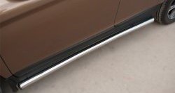70 999 р. Защита порогов из круглой трубы диаметром 63 мм Russtal Volvo XC60  рестайлинг (2013-2017) (Защита порогов с со скосами на торцах (вариант 1))  с доставкой в г. Керчь. Увеличить фотографию 9