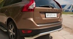 15 999 р. Защита заднего бампера (Ø63 мм волна, нержавейка) SLITKOFF Volvo XC60  дорестайлинг (2008-2013)  с доставкой в г. Керчь. Увеличить фотографию 6