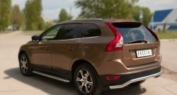 15 999 р. Защита заднего бампера (Ø63 мм волна, нержавейка) SLITKOFF Volvo XC60  дорестайлинг (2008-2013)  с доставкой в г. Керчь. Увеличить фотографию 8