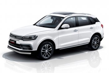 Защита переднего бампера Slitkoff (d57 мм) Zotye Coupa  B11F (2019-2021) (Сталь с полимерным покрытием. Цвет: серебристый)