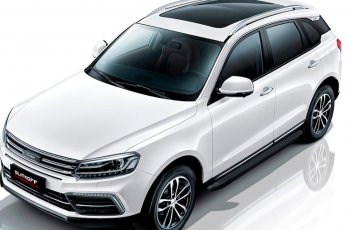 13 349 р. Пороги алюминиевые Slitkoff  Zotye Coupa  B11F (2019-2021) (Optima Black )  с доставкой в г. Керчь. Увеличить фотографию 3