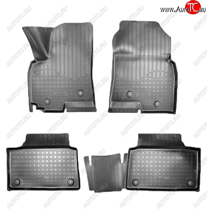 2 599 р. Коврики салонные Noplast (3D)  Zotye Coupa  B11F (2019-2021) (Черные)  с доставкой в г. Керчь